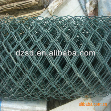 green vinyl coated chain link fence