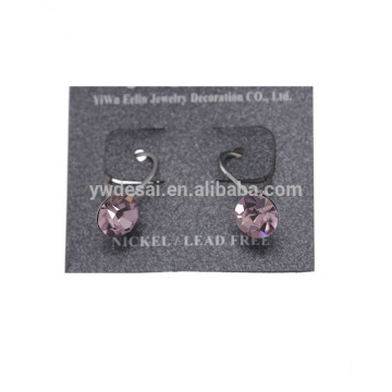 2014 hot selling fashion natural pink diamond earrings