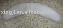 Natural white fox fur trim