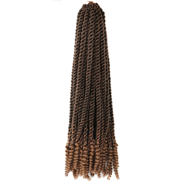 Pre-twisted Soft Coily ends Senegal Twist Crochet Braids Curly