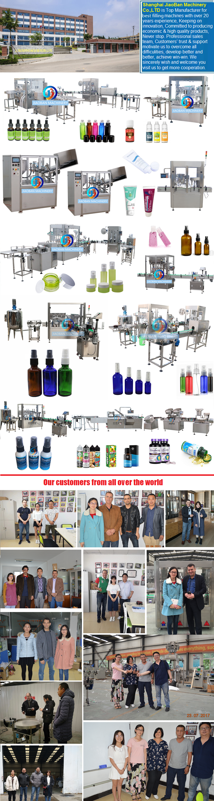 JB-NJ4 Automatic small bottle filling and capping machine mango sauce fruit jam bottling machine Shanghai manufacturer