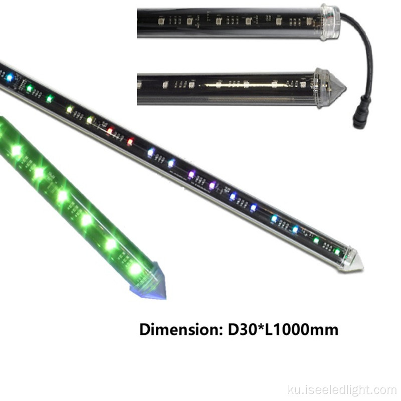 DMX Pixel RGB 3D Tubên Vertical