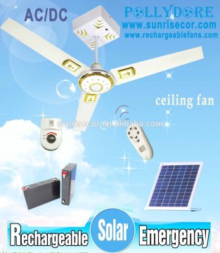 Rechargeable ceiling fan with light Remote control ceiling fan Solar ceiling fan and AC DC ceiling fan PLD-8