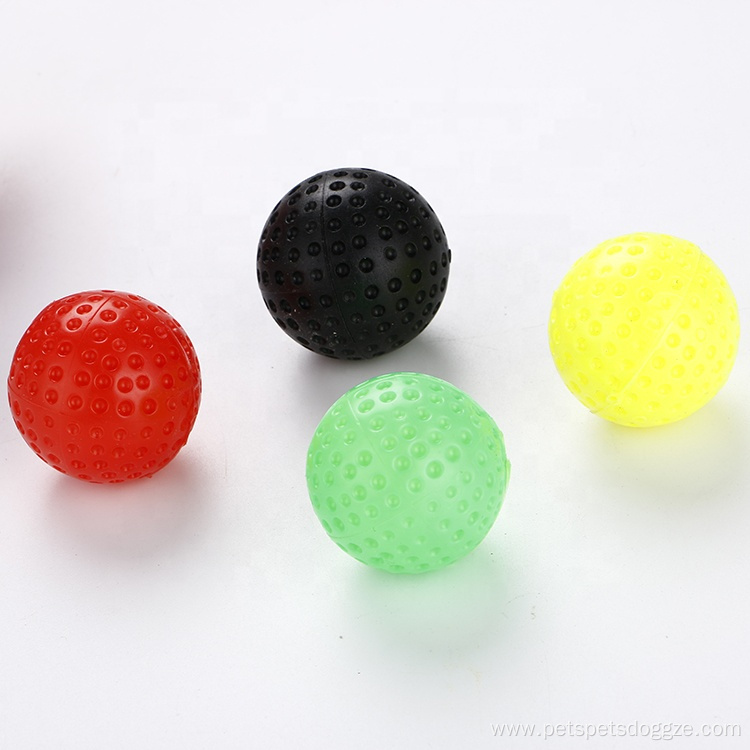 wholesale single color hollow plastic golf cat toys