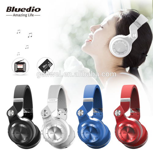 wireless headphone without wire bluetooth 4.1 headset with mic Bluedio T2+ support FM radio SD card