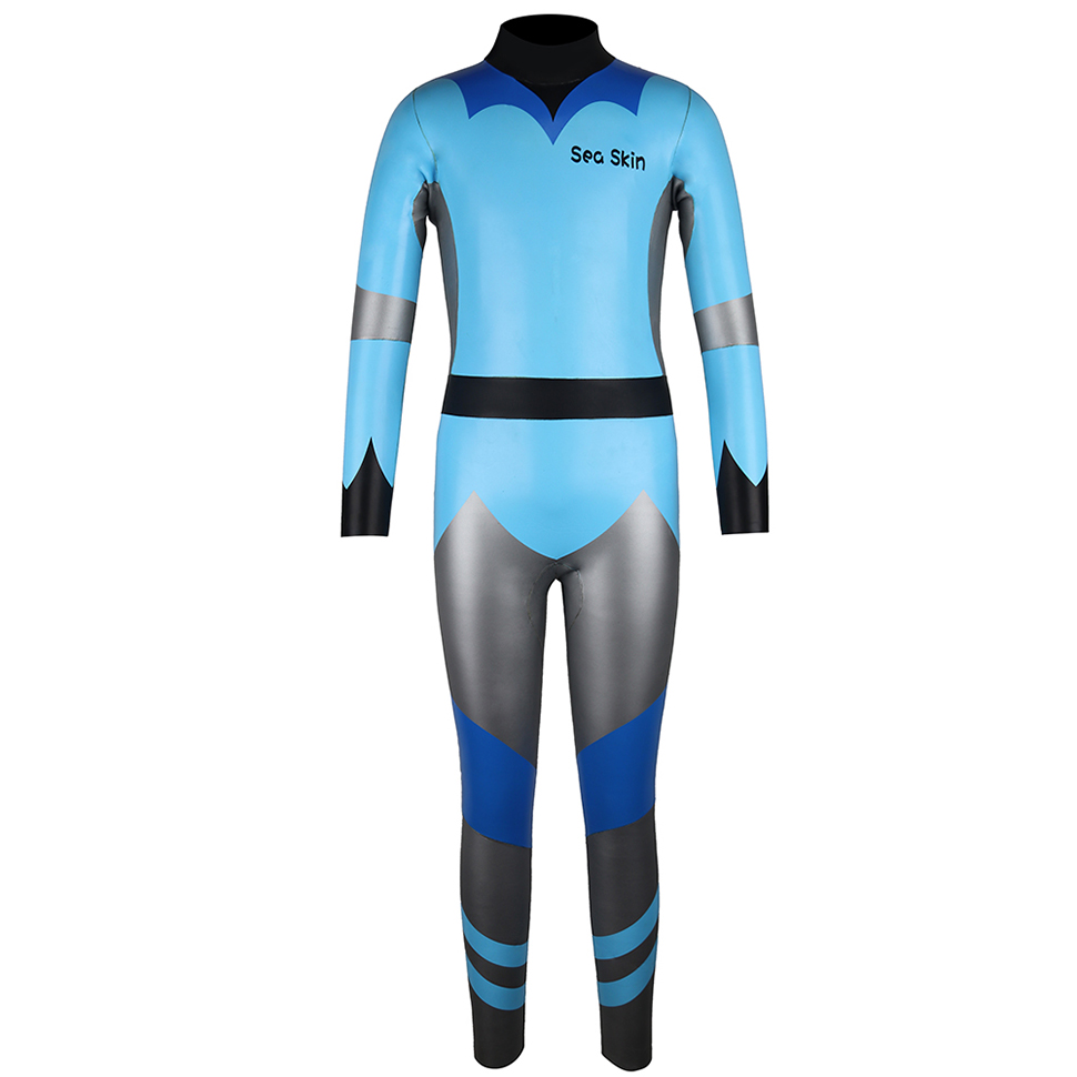 Seaskin Vurable Back Zip Children Free Diviing Wetsuit