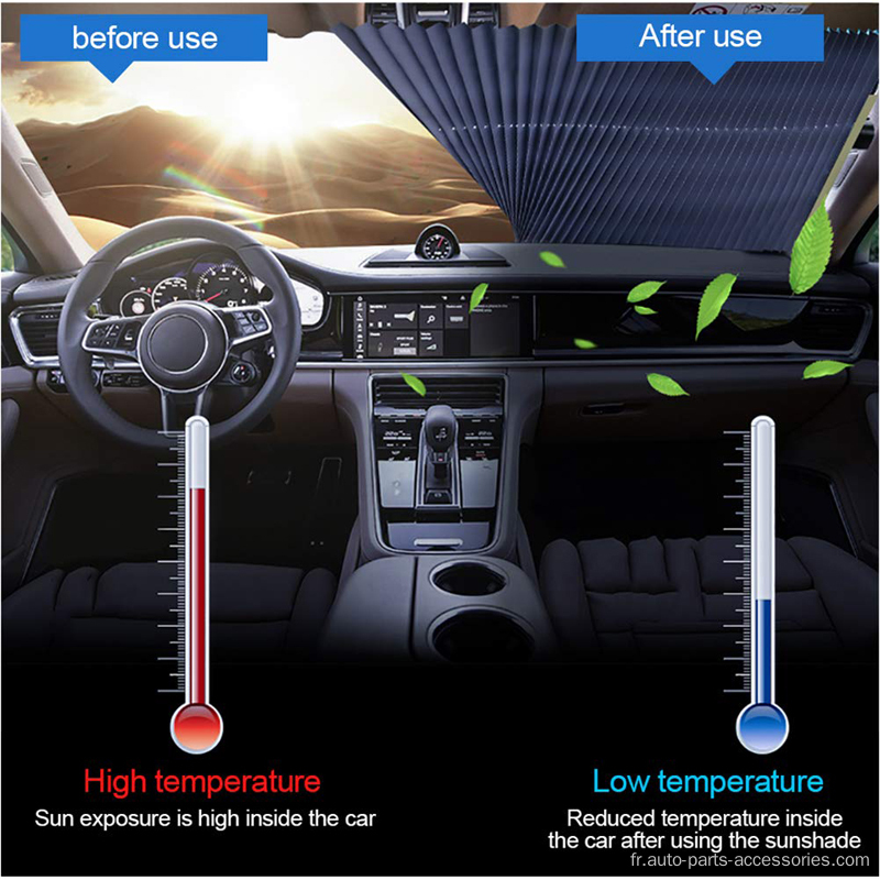 Nices de voiture réglables d&#39;été rétractables 4PCS 4PCS