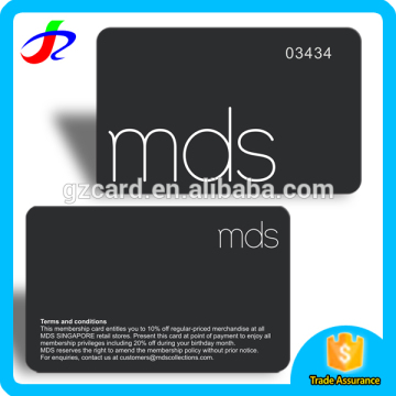 free sample Membership plastic card printing with running serial Number