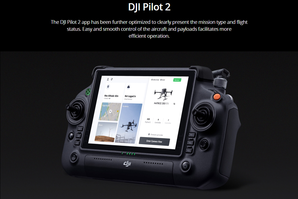 DJI Matrice 350 RTK Drone With 55 Min Max Flight Time Payload 2.7KG M350 RTK with 15km FPV Distance  VS M300 RTK dron