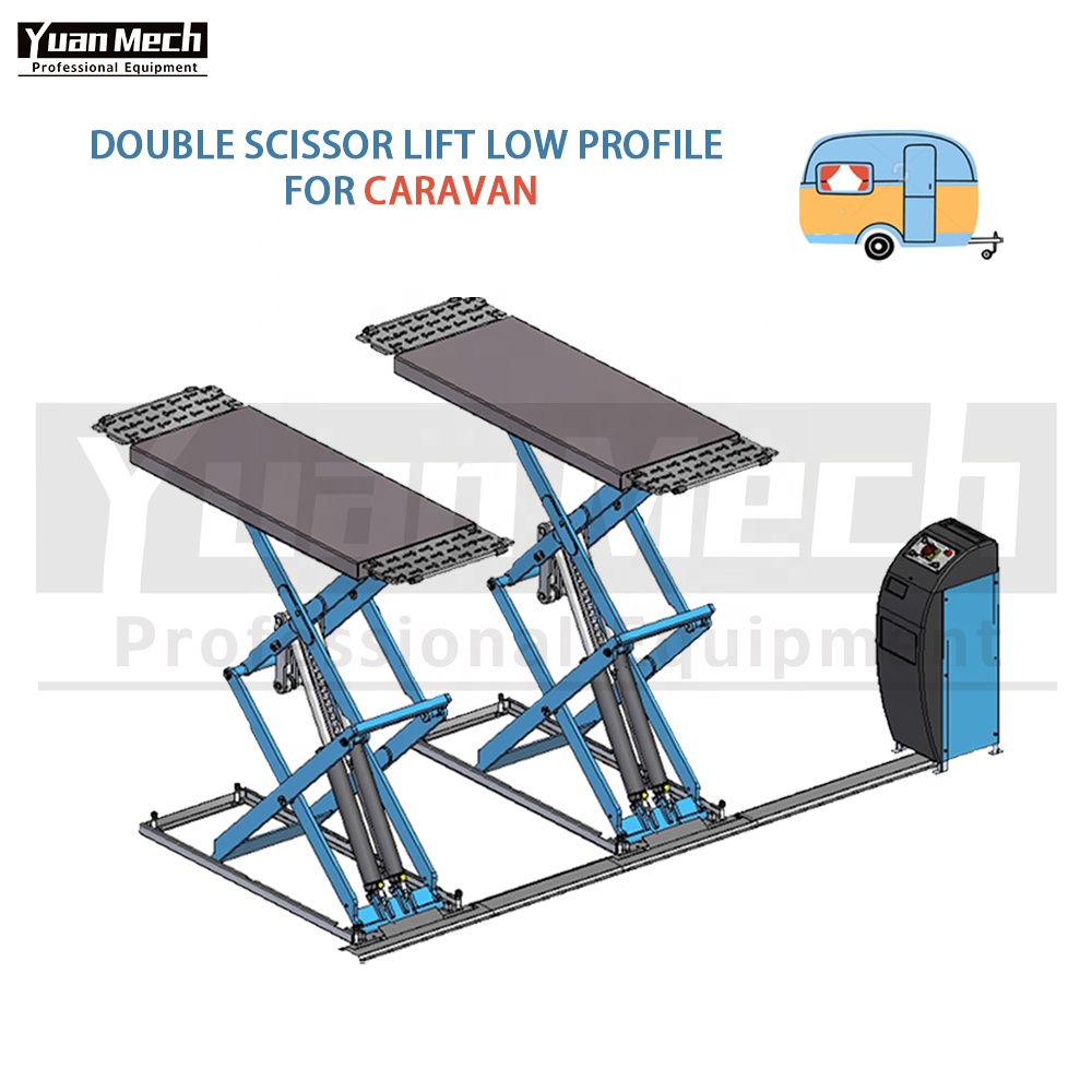 Double scissor lift for Caravan
