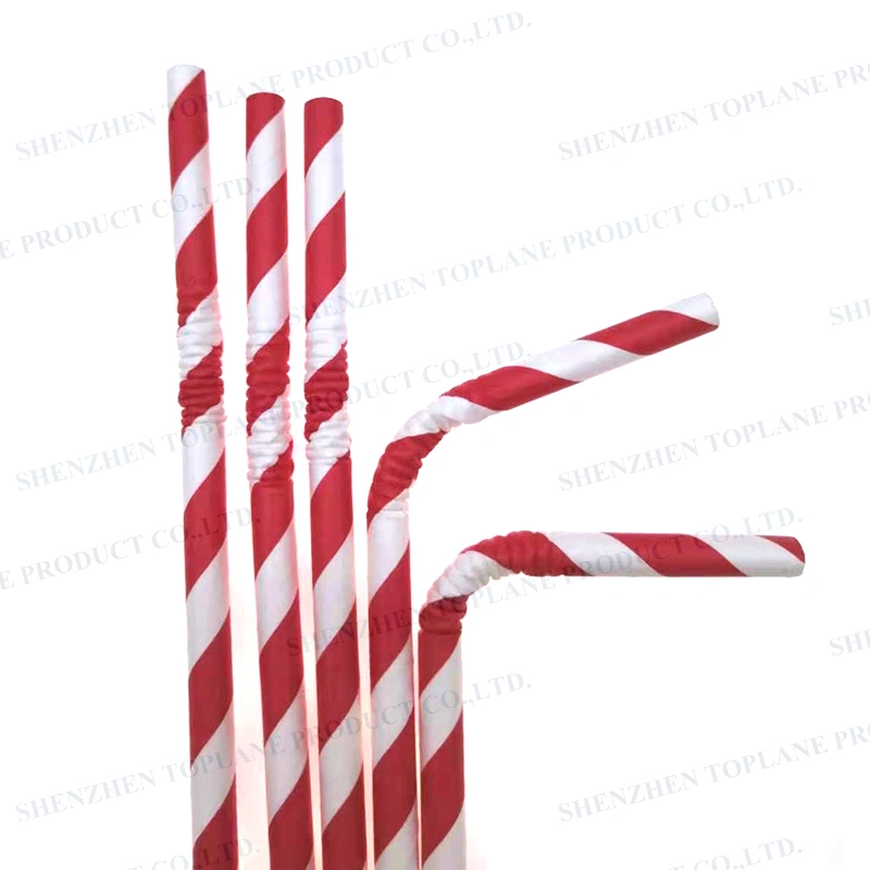 Environment Friendly Straws Flexible Biodegradable Paper Drinking Straws