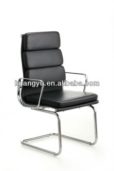 High back Soft pad leather chair, Soft pad visitor chair, Soft Pad meeting chair
