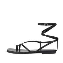 Stylish Open-Toe Thin Strap Flats