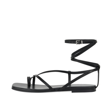 Stylish Open-Toe Thin Strap Flats