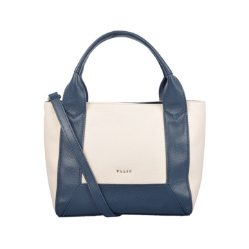 Borsa casual per borsa hobo in pelle blu fatta a mano