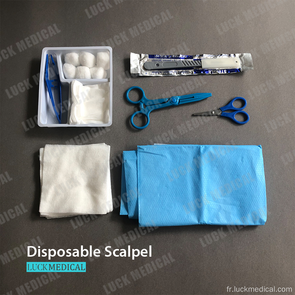 Pack de pansement de base jetable stérile