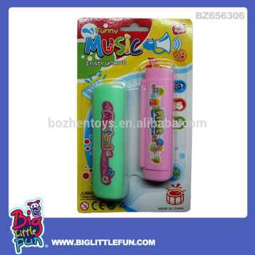 Plastic children harmonica toy