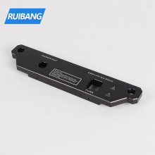 CNC machined aluminium amplifier enclosure front panel custom 1u 2u anodized aluminum front panel