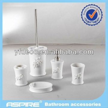 white ceramic bath products
