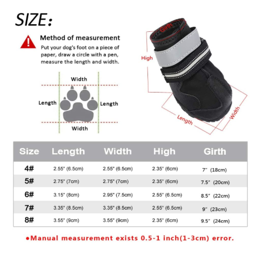 Waterproof Dog Boots Shoes