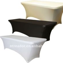 6ft black spandex table cover