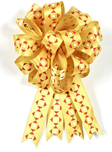 custom direction printed ribbon pull bow for packing and decoration