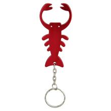 Personalized Metal Lobster Bottle Opener Keychain