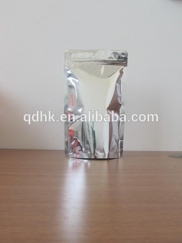 Printed zip lock plastic bags/zip lock silver mylar bag/metallic zip lock bag