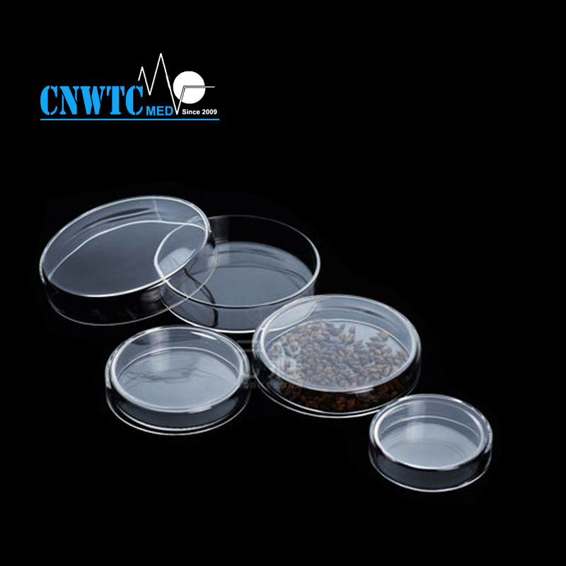 Laboratory Disposables Sterile Tissue Culture Petri Dish High Borosilicate Glass Cell Culture Dishes