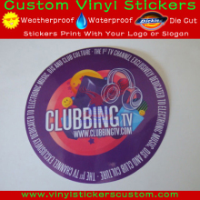 white & clear round adhesive labels
