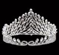 3.5&#39;&#39;Fashion Argento placcato Barrocco Tiara Della Corona