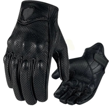 Motorcycle Gloves Real Leather Touch Screen Motorcycle Racing Men Motorcycle Bike Cycling Men Leather Gloves