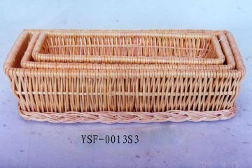 strong wicker storage basket