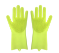 Keukenreinigingsgereedschap Siliconen lange handschoen met borstel