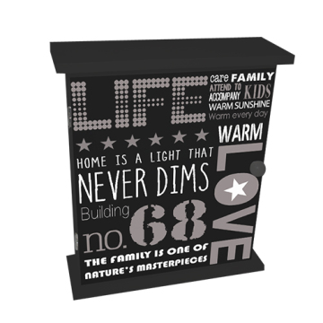 Black letter style key box