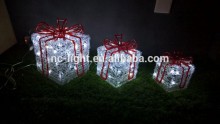 christmas gift box motif light