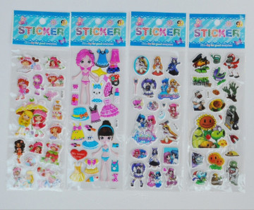 Kids wall stickers, printable cartoon stickers, kids 3d sticker