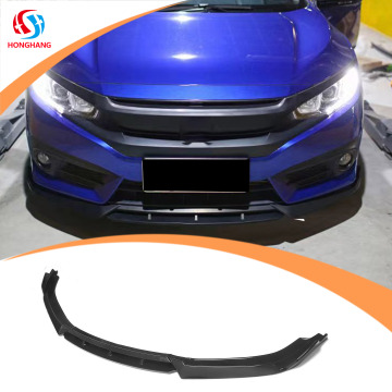 Gloss Black Front Bumper Lip Splitter for Honda Civic by Honghang Factory