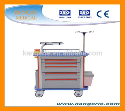 treatment first aid medical cart/trolley ABS plastic