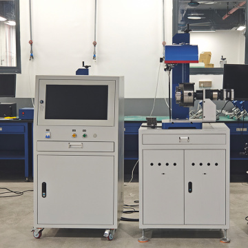 Split Flange Dot Peen Vertical Rotary Marking Machine