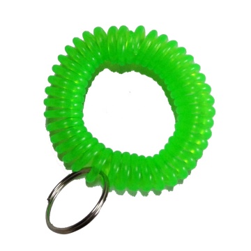 Wholesale Anti-Lost Key Chain Flexible Key Ring with Safety Cord