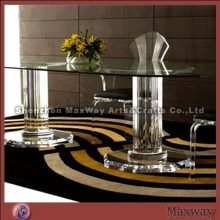 Modern crystal acrylic dining table and chair