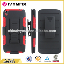 for Alcatel mobile phone covers, for idol 3 5.5 inch stents holster case
