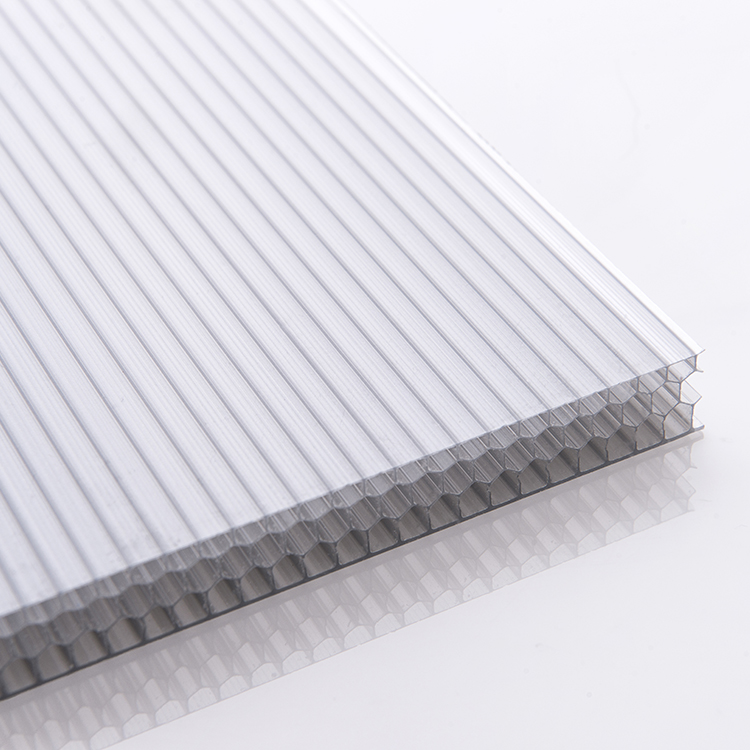 6-14 mm Special structure Honeycomb polycarbonate sheet PC roofing sheet for carports, home design.