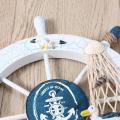 ديكور العجلة البحرية عجلة قيادة خشبية
