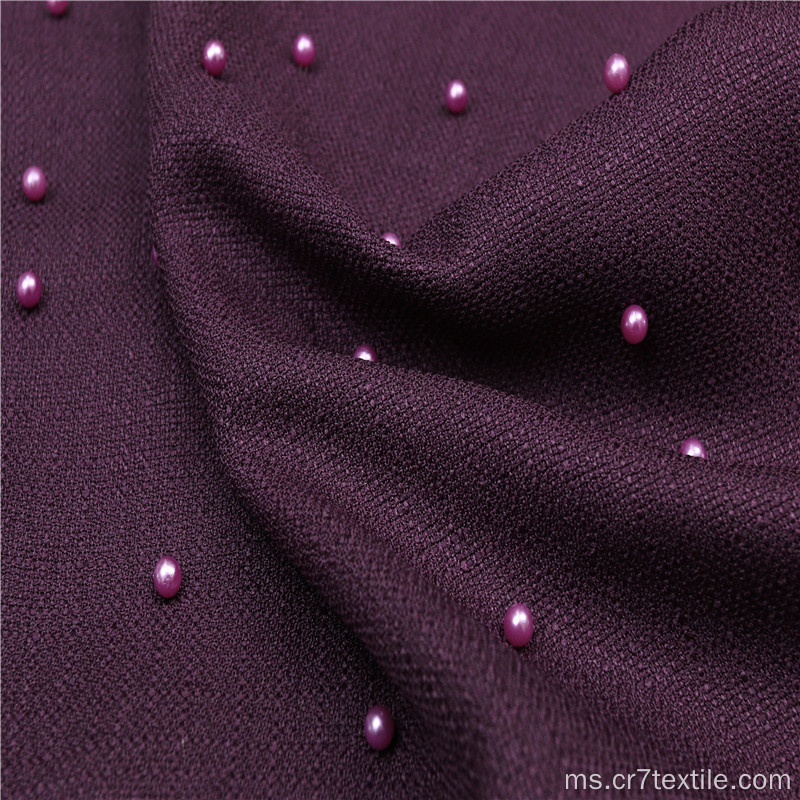 Fabrik Polyester Hesha Plain Dyed Pearl 68 PD