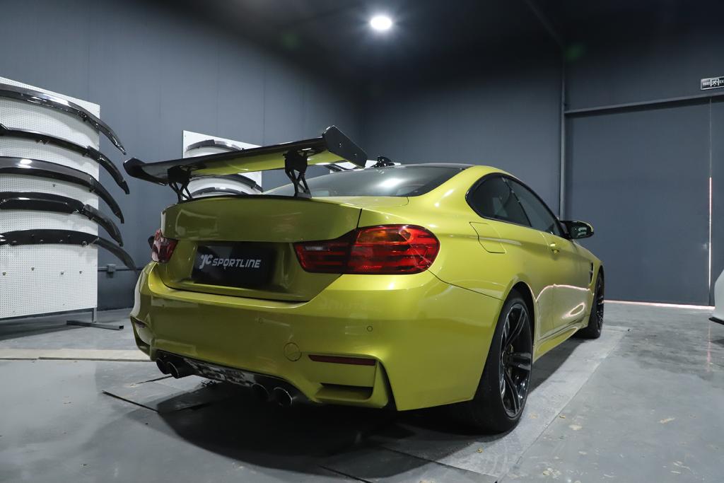 For BMW F80 M3 F82 M4 14-19 REAL Carbon Rear Trunk Spoiler GT Wing Highkick Lid