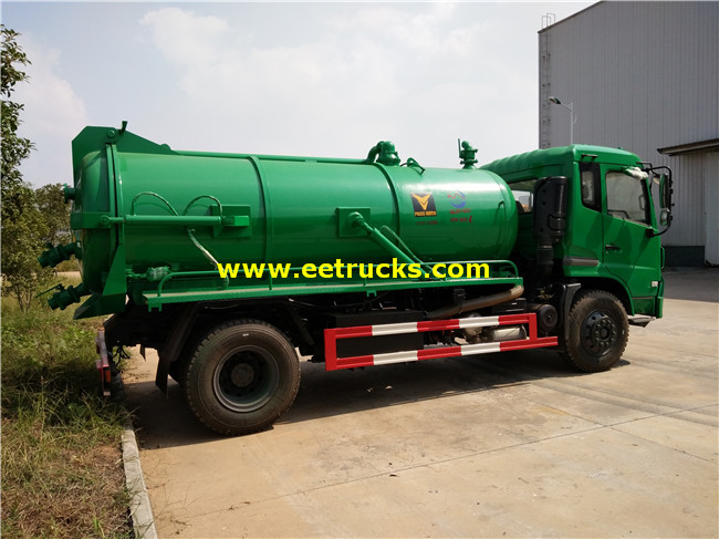 9000L Sewage Suction Tank Trucks