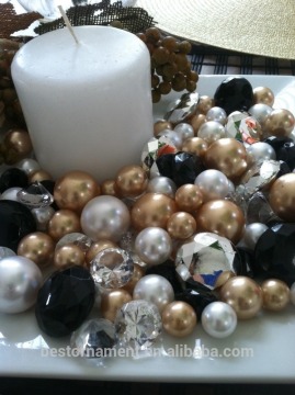 Assorted acrylic diamond gem mixes and Pearls