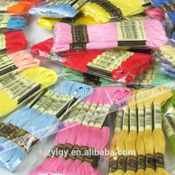 Cotton embroidry threads cross stitch materials wiht good quality and 447 DMC colors